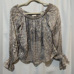 Ramy Brook

Morgan Printed Silk Off-the-Shoulder Blouse Size S NWOT